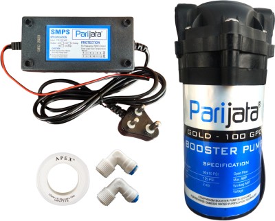 Parijata Gold 100 GPD RO Water Purifier Pump , 24V DC Booster pump motor for RO & SMPS Solid Filter Cartridge(1, Pack of 2)