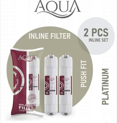 MALVI by Bludrop Ro Inline Filter Set With Sediment, Pre-post Carbon, & 4 Piece Push Fit Elbow Solid Filter Cartridge(5 micron, Pack of 2)