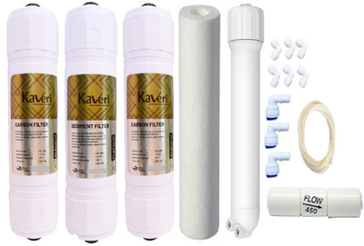 Kaveri 1 Year RO Service Kit with, Housing & PP Suitable for All RO Water purifier Solid Filter Cartridge(0.005, Pack of 16)