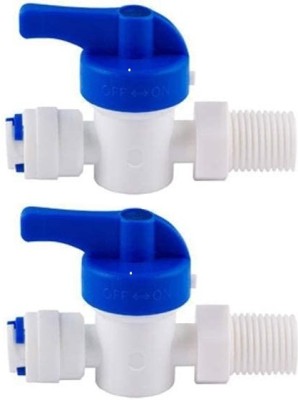 Morning Star Technology Plastic Inlet Ball Valve for 1/4 inch Pipe Tubing RO Water Purifier Inlet Media Filter Cartridge(000.1, Pack of 2)