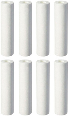 aquafine by Pentier 10-Inch Spun Filter Cartridge | Compatible with RO + UV Water Purifiers Solid Filter Cartridge(5, Pack of 8)