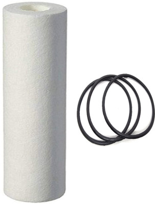 bioway PP SPUN FILTER CARTRIDGE 10'' WITH BOWL O RING BLACK 3PCS FOR RO WATER PURIFIER Solid Filter Cartridge(5, Pack of 4)
