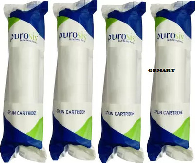 GRMART PUROSIS 4 pcs 10'' PP Spun Filter Candle For All Types Of Ro Water Purifier Solid Filter Cartridge(0.005, Pack of 4)