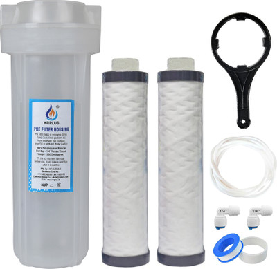 KRPLUS External Prefilter Kit with 2x MLT Filter Candles For Water Purifier (10-Inch) Solid Filter Cartridge(5, Pack of 8)