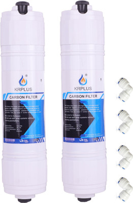 KRPLUS RO Sediment Filter & Pre-Carbon Filter For RO Water Purifier (10 Inch), White Solid Filter Cartridge(5, Pack of 2)