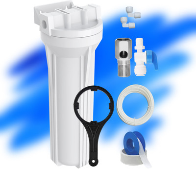 OceansDrop ro set of 1 Pre Filter Housing With Spanner, Ball Valve,Elbow, Pipe & TeflonTap. Solid Filter Cartridge(0.05, Pack of 1)