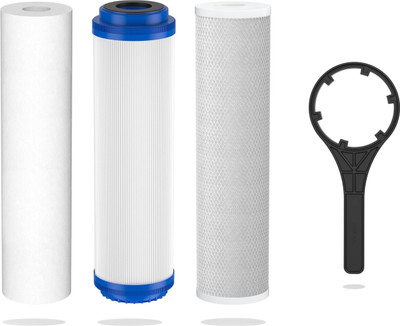Vostok 5 Micron PP, GAC, CTO Replacement Filter Cartridge Set 10 inch For RO Solid Filter Cartridge(0.005, Pack of 3)