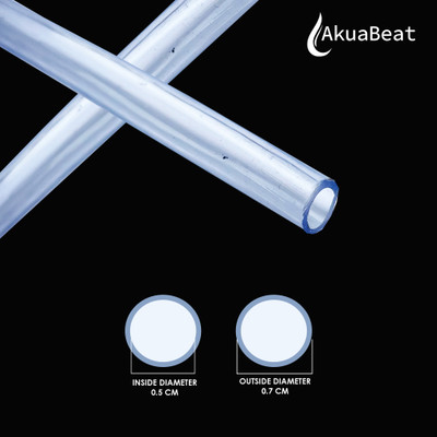 AKUA BEAT Water Purifier Extension Food Grade Silicone Tube Compatible with Aquaguard Sure Delight 2X RO+UV+UF – Flexible 1.5 Meter Silicone Pipe, Semi Transparent Hose Pipe(1.5 m)
