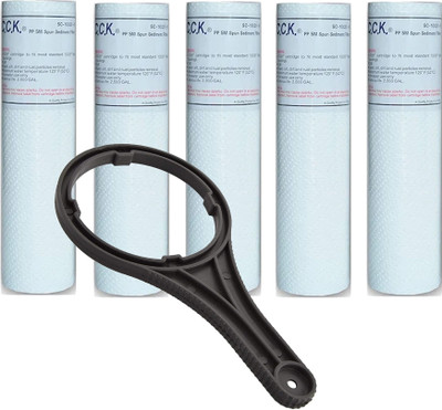 NLLYW by C.C.K WATER FILTER C.C.KWATER FILTER-10inch N_206 Solid Filter Cartridge(0.005, Pack of 5)