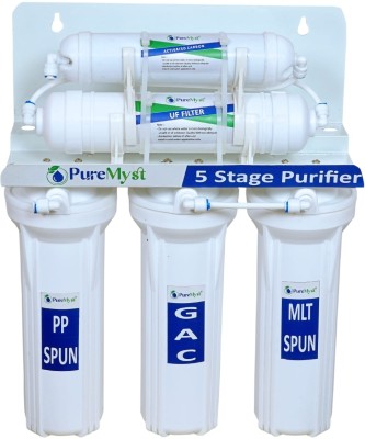 PureMyst 5-Stage Non-Electric Gravity Base Water Purifier - UF Membrane, Activated Carbon Solid Filter Cartridge(0.05, Pack of 1)