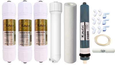 Kaveri Activated Completed RO Service Kit , Suitable for All RO Water Purifier Solid Filter Cartridge(0.5, Pack of 17)
