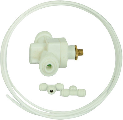 Morning Star Technology RO UV Water Purifier TDS Controller Kit Screw Switch Valve with 2 Pcs T Connectors and 1 Mtrs 1/4 Inch Pipe (White) Solid Filter Cartridge(1, Pack of 4)