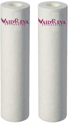 VAIDREVA Set Of Two High Density 10-Inch 5 Micron PP Spun Filter(2, SPUN) Solid Filter Cartridge(0.5, Pack of 2)