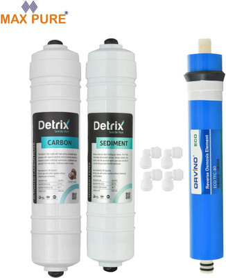 ORVINO by MAXPURE 80 GPD RO Service Kit - Membrane, Carbon & Sediment Filter for Water Purifiers Solid Filter Cartridge(5, Pack of 7)