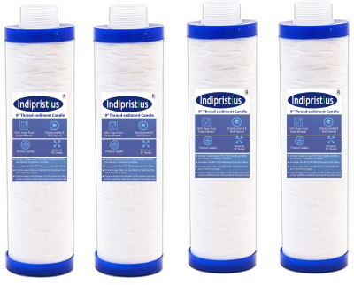 Indipristius by Indipristius 9 inch thread candle for types of RO UV water purifier 4pcs Solid Filter Cartridge(5, Pack of 4)