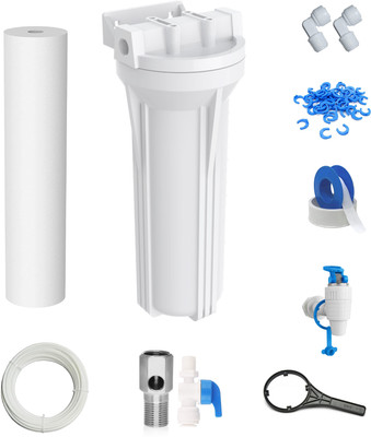 OceansDrop RO Service Kit Housing Bowl 1PcSpun Filter Inlet Ball Valve RO Pipe Teflon Tape Solid Filter Cartridge(0.5, Pack of 10)