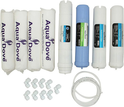 AQUA DOVE by AQUA DOVE BARC filter kit for Home full annual service kit with Spunz Filter Solid Filter Cartridge(0.5, Pack of 7)