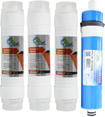 Shopping Store 1 Year earth100 gpd membrane and RO service Kit with Inline set Solid Filter Cartridge(0.001, Pack of 10)