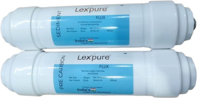ZENWATER Lexpure RO Inline Filter Set – Sediment + Pre-Carbon Cartridge_N3 Solid Filter Cartridge(5, Pack of 2)