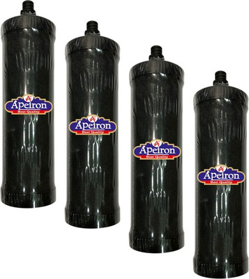 Apeiron Carbon 8inch Fast Filteration Candle For Non-Electric water filter Pack Of 4 Solid Filter Cartridge(0.9, Pack of 4)