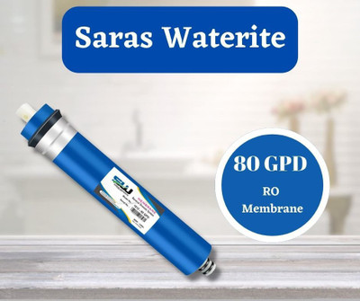 Saras Waterite by Saras Waterite Ro Membrane 80 GPD Work Up to 1000 Water TDS Wound Filter Cartridge(.0001, Pack of 1)