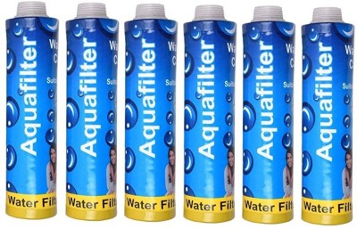AQUANZA 6Pcs AquaFilter Candle suitable for all Type water purifier+Sediment Ro 9 inch Solid Filter Cartridge(0.5, Pack of 6)