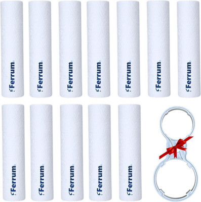 Ferrum PreFilter Sediment PP Spun Filter 10 inch Pack of 12 with 1 Spanner, 2 Elbow Solid Filter Cartridge(0.5, Pack of 13)