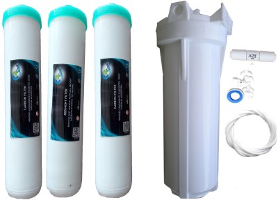 Earth Ro System 1 Year RO service Kit with Jacco Inline set mod4 Solid Filter Cartridge(0.5, Pack of 8)