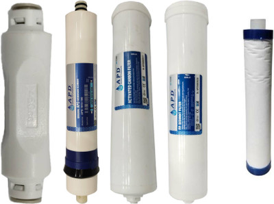 APD RO SERVICE KIT WITH 100 GPD MEMBRANE & FILTER KIT FOR WATER PURIFIER Solid Filter Cartridge(0.0005, Pack of 5)