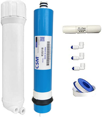 Mr fix Durable Combo Kit RO Housing FR 450 CSM 80 Membrane Pipe Elbow With Tape Solid Filter Cartridge(5, Pack of 1)