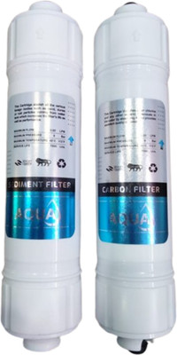 AQUA SRI AQUA Sediment & Carbon Filter Combo Cartridge for RO Water Purifiers_027 Solid Filter Cartridge(0.5, Pack of 2)