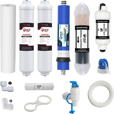 OceansDrop by Ocean Drop Water Purifier Maintenance Service Kit for All Ro Water Purifier Ro Solid Filter Cartridge(0.0001, Pack of 19)