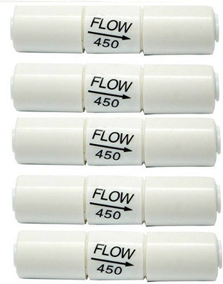 PBROS 5 Pieces RO Flow Restrictor 450 flow-(FR-450) Solid Filter Cartridge(0.005, Pack of 5)