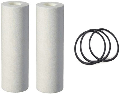bioway by N/A 2PP SPUN FILTER CARTRIDGE 10'' WITH BOWL O RING BLACK 3PCS FOR RO WATER PURIFIER Solid Filter Cartridge(5, Pack of 5)