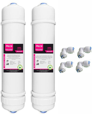 Mr fix 10 Inch Inline Pre Activated Carbon Block and Sediment Filter Cartridge Set A7 Solid Filter Cartridge(5, Pack of 1)
