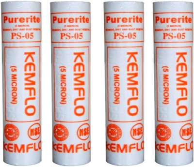 Excellent pure by Excellent pure Aqua filter candle Spun filter cartridges suitable for 8LTR to 25LTR Pack of 4 Solid Filter Cartridge(0.05, Pack of 4)