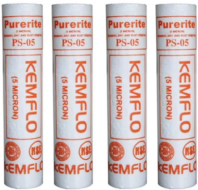 AuraWater KEMFLO Water Filter Candle Cartridge Suitable for All Water Purifier 10inch_N37 Solid Filter Cartridge(5, Pack of 4)