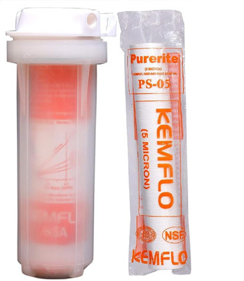 Letino by Letino Transparent Pre-Filter Kit with 2 PP Spun Filters for RO Water Purifiers Solid Filter Cartridge(0.5, Pack of 1)