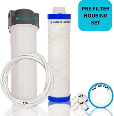 WATER SOLUTUION PRE FILTER HOUSING SET FOR RO AND UV WATER PURIFIER Solid Filter Cartridge(0.1, Pack of 1)