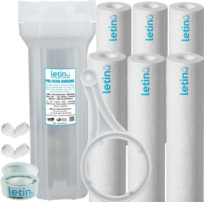 Letino Prefilter Set kit for All Domestic RO Water Purifier/Complete Filter Set Solid Filter Cartridge(0.05, Pack of 1)