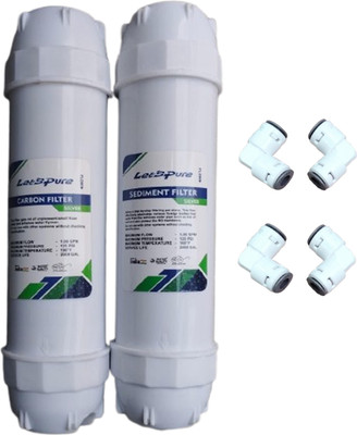 ZENWATER Lets Pure Carbon & Sediment Filter(+4Elbow)_7 Solid Filter Cartridge(0.5, Pack of 6)