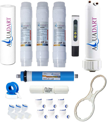 AquaDart Universal Ro Service Kit and TDS Meter Combo for All Ro Water Purifiers Solid Filter Cartridge(0.5, Pack of 19)