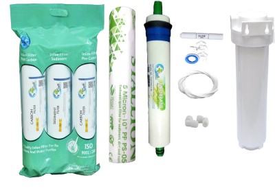 Earth Ro System Water filter RO Service 1 Year Complete Water purifier Kit with candel mud58 Solid Filter Cartridge(0.5, Pack of 17)