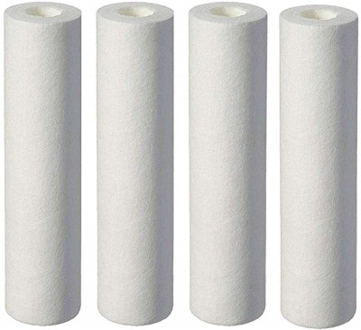 Morning Star Technology 10 Inch 5 Micron PP Spun Filter Suitable for all Kind Ro Uv Uf Purifiers Pleated Filter Cartridge(00.5, Pack of 4)