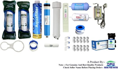 DPW Complete Ro Filter Service kit Of All Accessories with Booster Pump & SMPS Solid Filter Cartridge(0.5, Pack of 28)