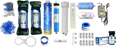 DPW Complete Ro Filter Service kit Of All Accessories with Booster Pump,SMPS And S.V Solid Filter Cartridge(0.5, Pack of 29)