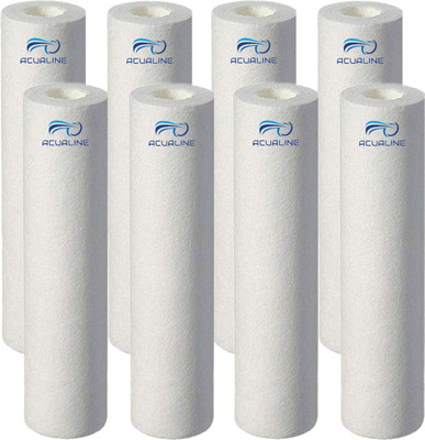 ACUALINE Pre filter Candle 10 Inch 90 gm, PP Spun RO Water Purifier Solid Filter Cartridge(5, Pack of 8)