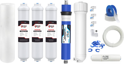 OceansDrop by PHANTOM 80GPD Yearly Service Maintenance Kit for All OFF RO Water Purifier and Filters Solid Filter Cartridge(0.0001, Pack of 18)