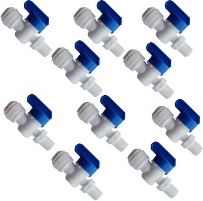 Aameria RO 3/8 PVC Plastic Inlet Ball Valve Diverter Gate Valve On/Off Tee Fitting 10MM Media Filter Cartridge(0.05, Pack of 10)