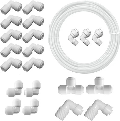 ZENWATER RO Mix Elbow Connectors Kit For RO Water Purifier Fittings_1 Solid Filter Cartridge(NA, Pack of 22)